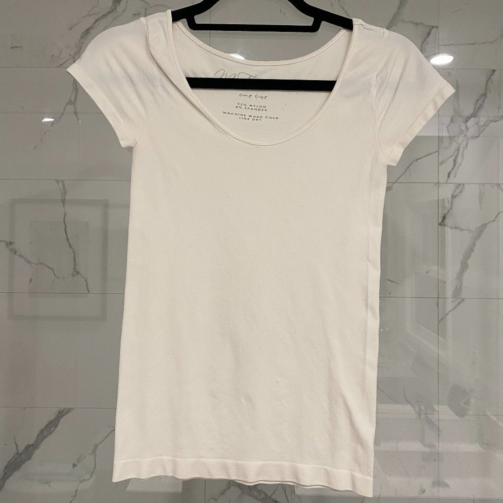 M. Fredric White Bodycon T-Shirt